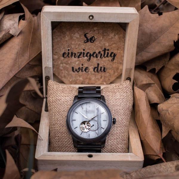 HOLZKERN Manhattan Skyline Herren Automatikuhr